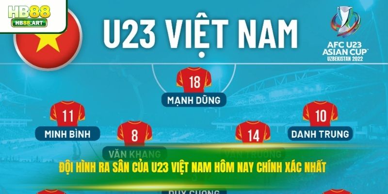 Đội Hình Ra Sân Của U23 Việt Nam Hôm Nay Chính Xác Nhất